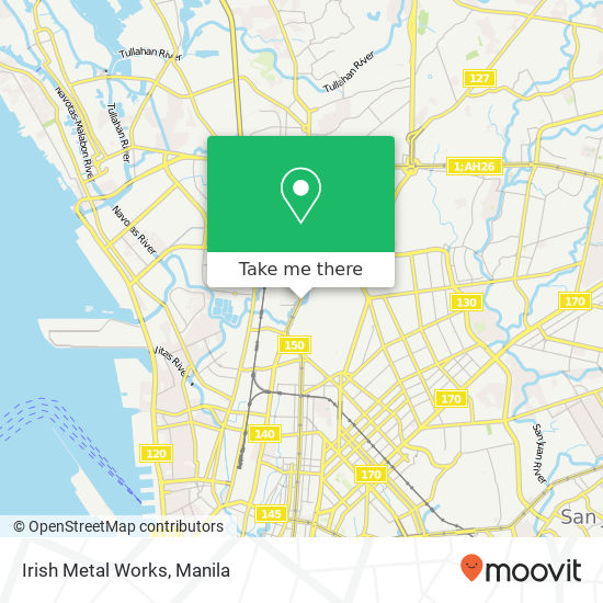 Irish Metal Works map