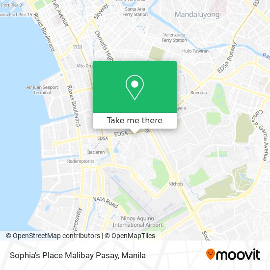 Sophia's Place Malibay Pasay map