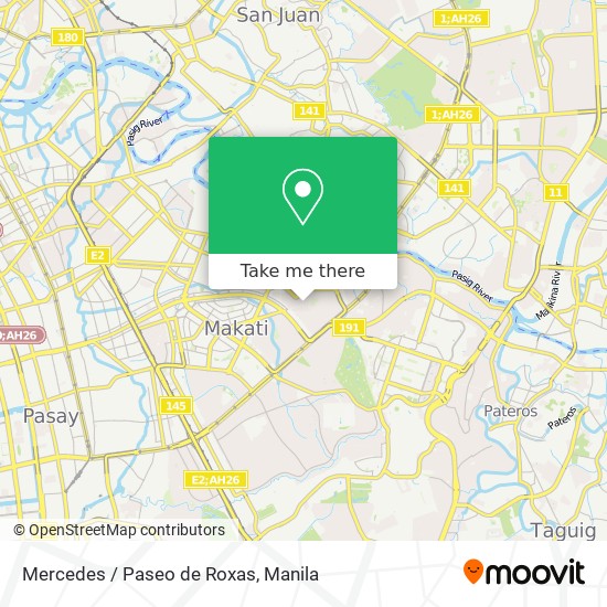Mercedes / Paseo de Roxas map