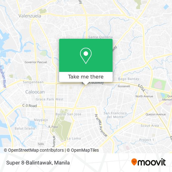 Super 8-Balintawak map