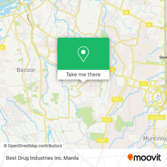 Best Drug Industries Inc map