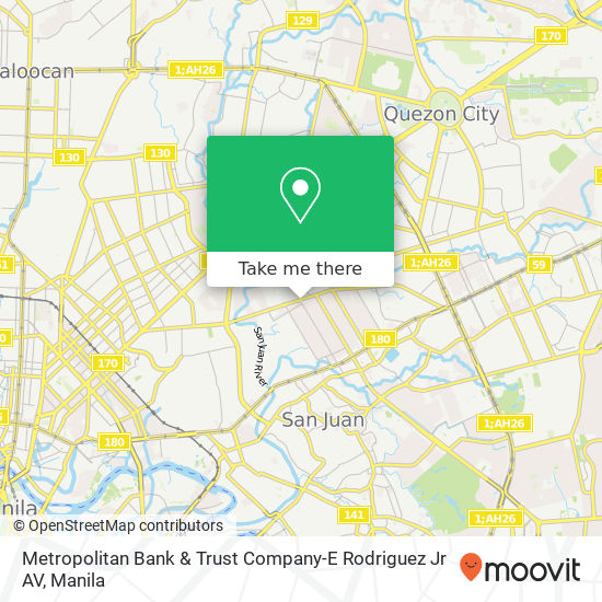 Metropolitan Bank & Trust Company-E Rodriguez Jr AV map