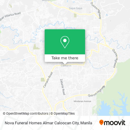 Nova Funeral Homes Almar Caloocan City map
