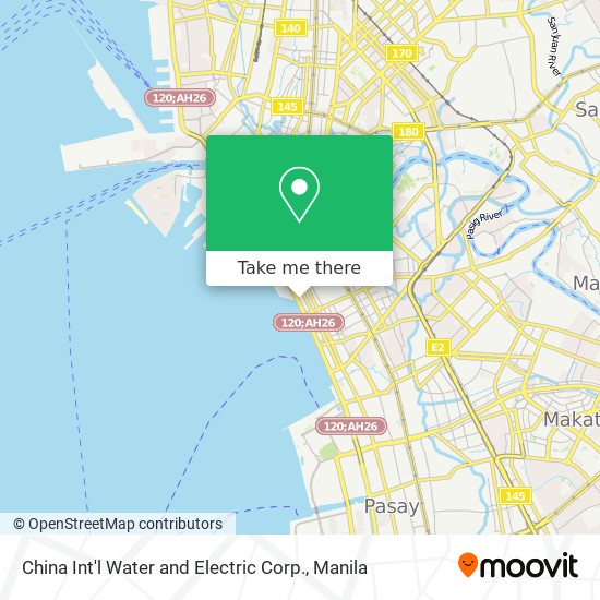 China Int'l Water and Electric Corp. map