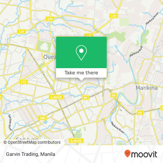 Garvin Trading map