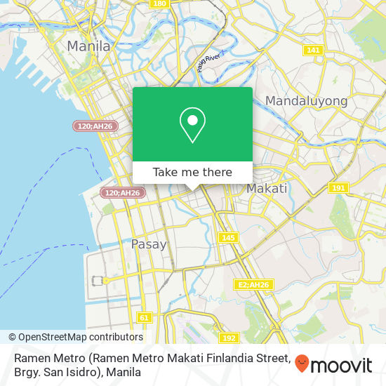 Ramen Metro (Ramen Metro Makati Finlandia Street, Brgy. San Isidro) map