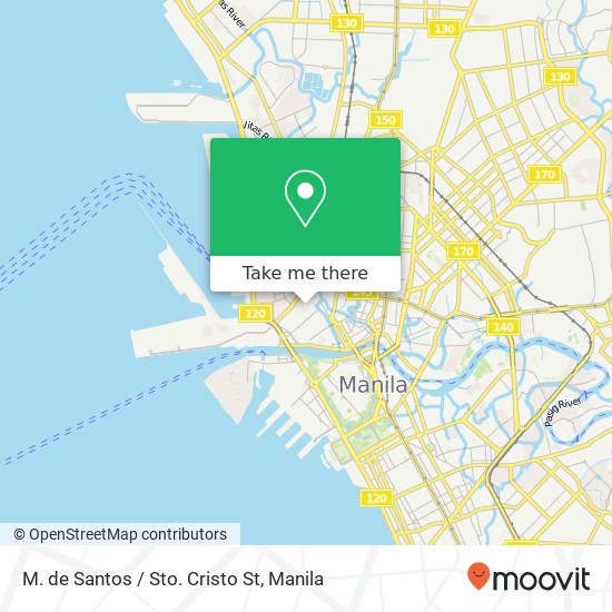 M. de Santos / Sto. Cristo St map