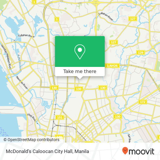 McDonald's Caloocan City Hall map