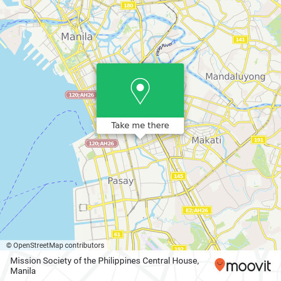 Mission Society of the Philippines Central House map