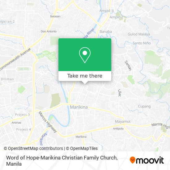 Word of Hope-Marikina Christian Family Church map