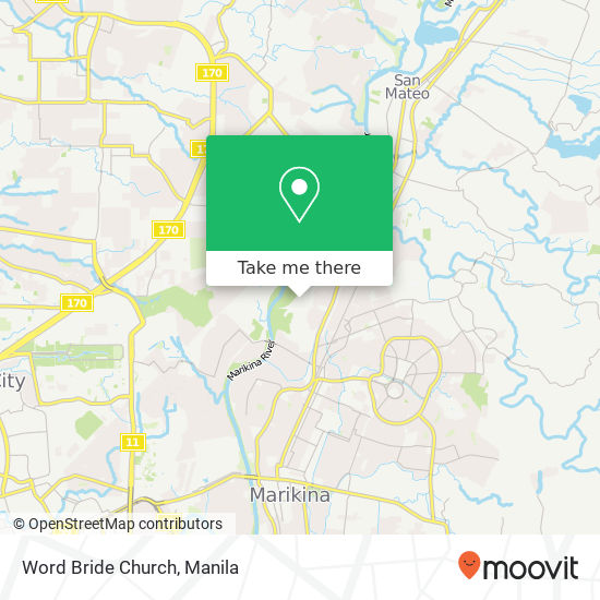 Word Bride Church map