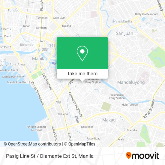 Pasig Line St / Diamante Ext St map