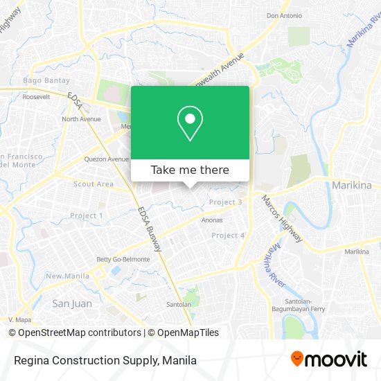 Regina Construction Supply map