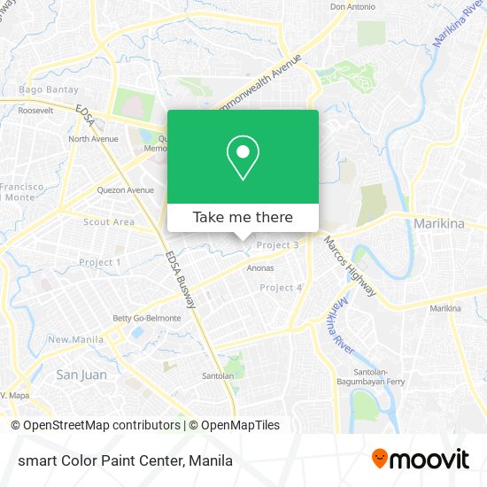 smart Color Paint Center map