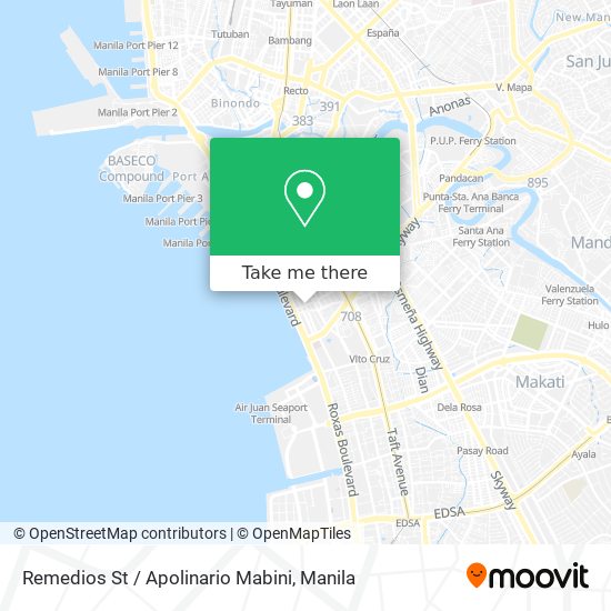 Remedios St / Apolinario Mabini map