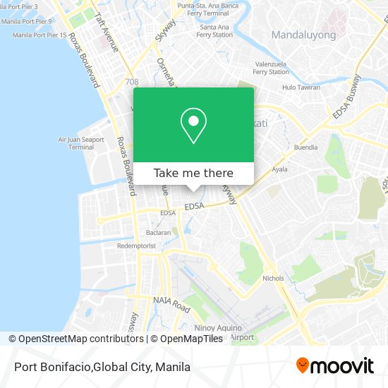 Port Bonifacio,Global City map