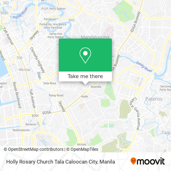 Holly Rosary Church Tala Caloocan City map