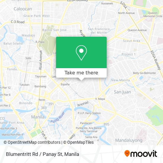 Blumentritt Rd / Panay St map