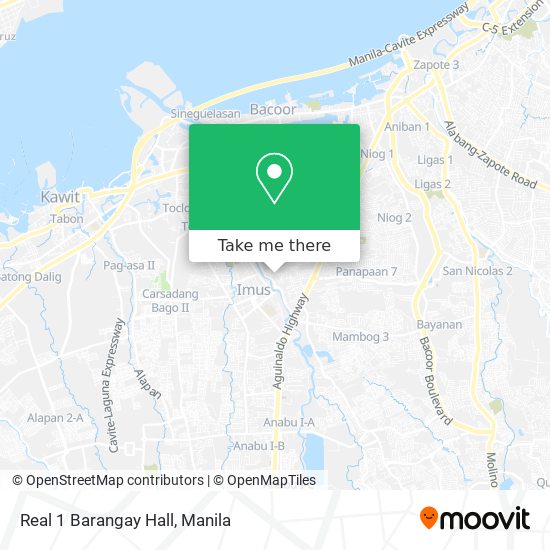 Real 1 Barangay Hall map