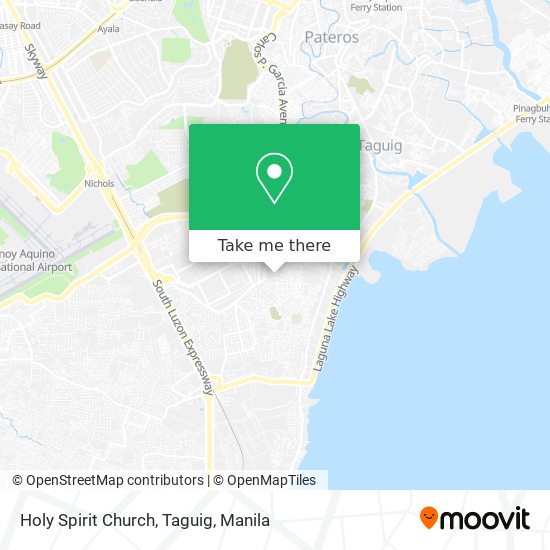 Holy Spirit Church, Taguig map