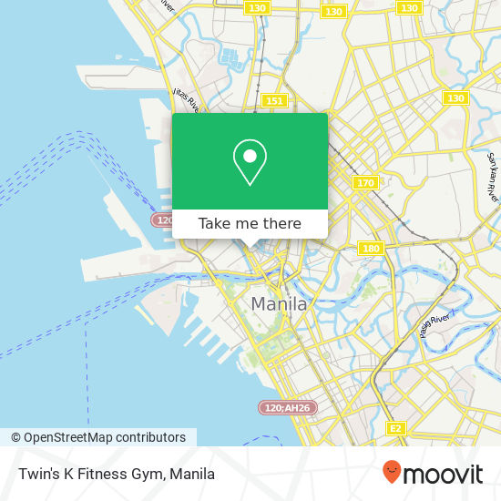 Twin's K Fitness Gym map