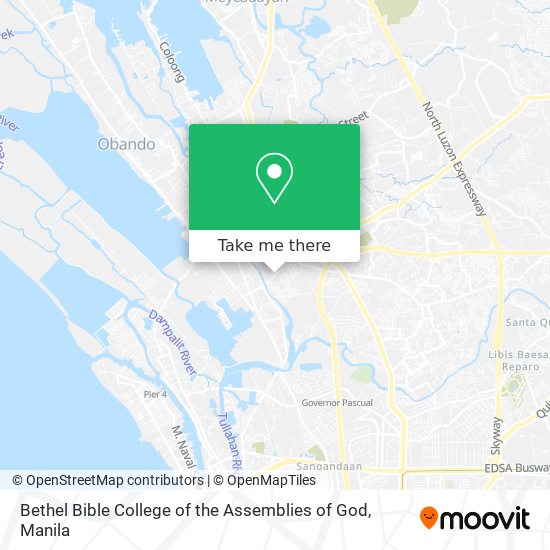 Bethel Bible College of the Assemblies of God map