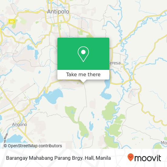 Barangay Mahabang Parang Brgy. Hall map