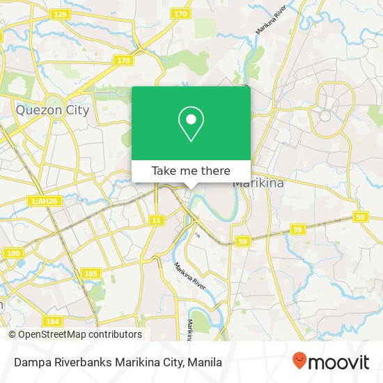 Dampa Riverbanks Marikina City map