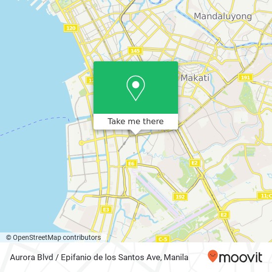 Aurora Blvd / Epifanio de los Santos Ave map