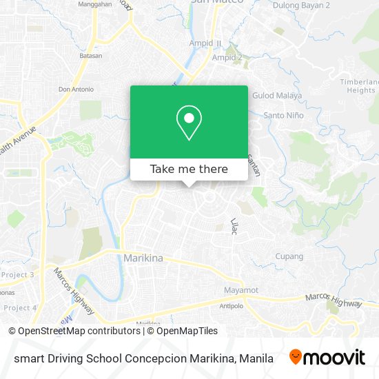 smart Driving School Concepcion Marikina map
