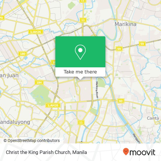 Christ the King Parish Church map