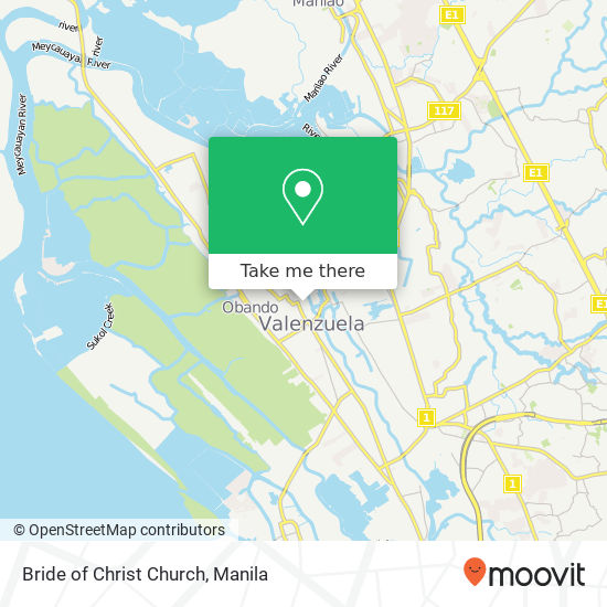 Bride of Christ Church map