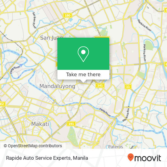 Rapide Auto Service Experts map