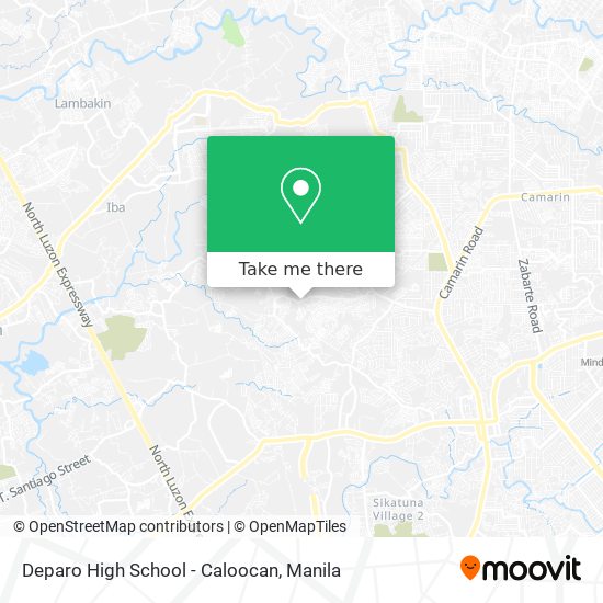 Deparo High School - Caloocan map
