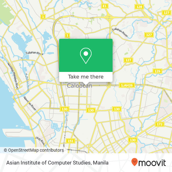 Asian Institute of Computer Studies map