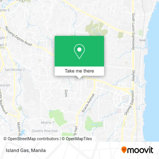 Island Gas map