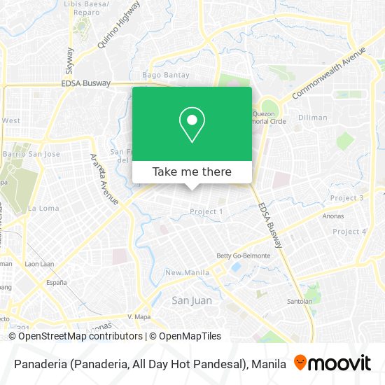 Panaderia (Panaderia, All Day Hot Pandesal) map