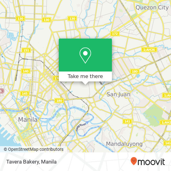 Tavera Bakery map