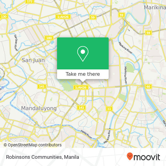 Robinsons Communities map