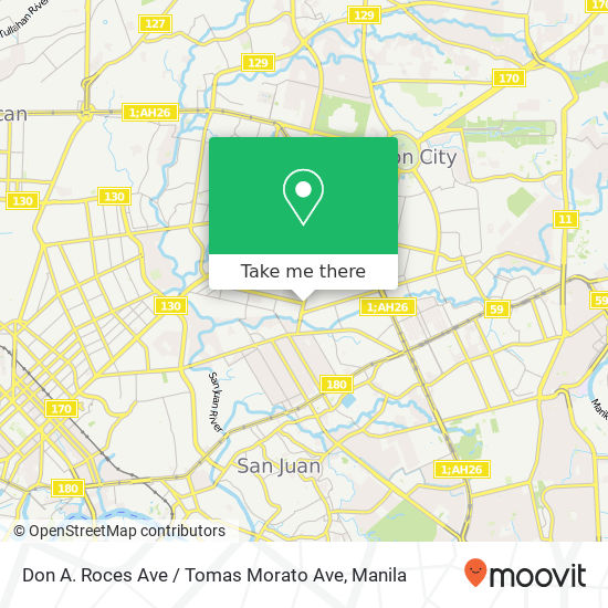 Don A. Roces Ave / Tomas Morato Ave map