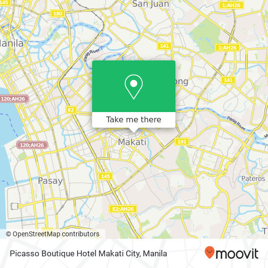 Picasso Boutique Hotel Makati City map