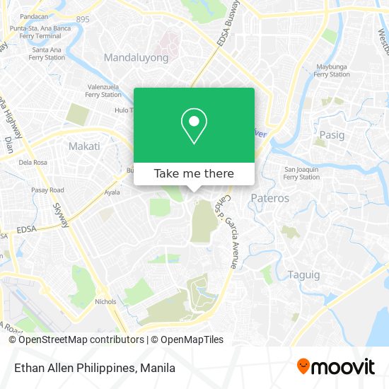 Ethan Allen Philippines map