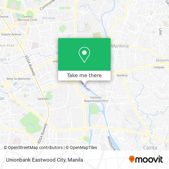 Unionbank Eastwood City map