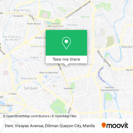 Denr, Visayas Avenue, Diliman Quezon City map