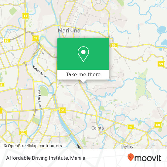 Affordable Driving Institute map