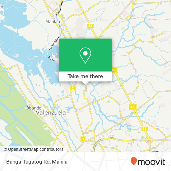 Banga-Tugatog Rd map