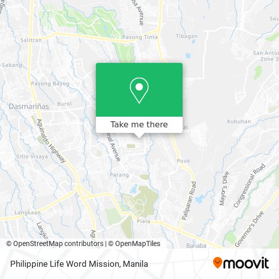Philippine Life Word Mission map