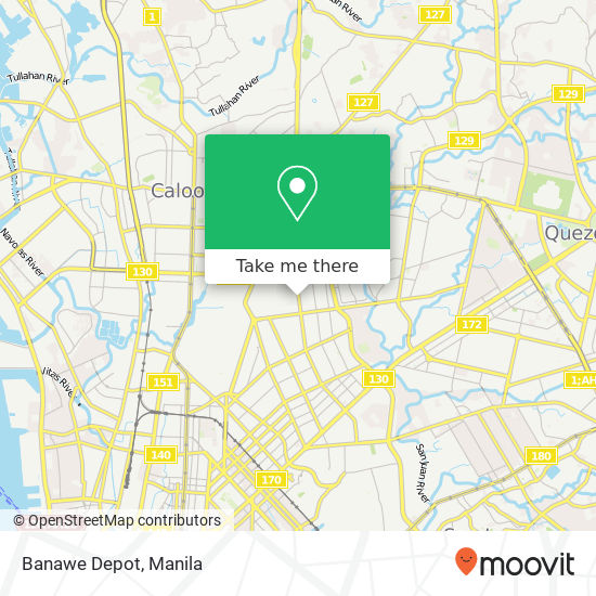 Banawe Depot map