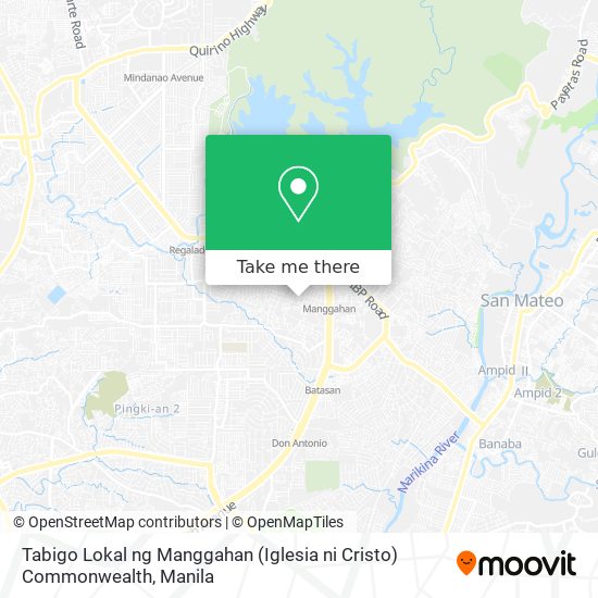 Tabigo Lokal ng Manggahan (Iglesia ni Cristo) Commonwealth map