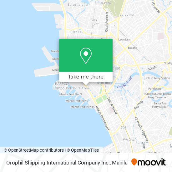 Orophil Shipping International Company Inc. map